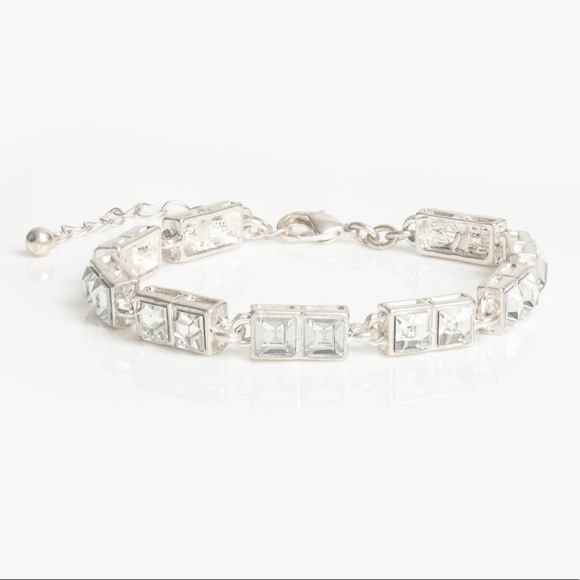 BNIB - jBloom Gia Bracelet, Silver with clear crystals & lobster clasp - Picture 1 of 8
